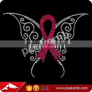 Bling Bling Ribbon Butterfly Rhinestone Heat Transfer Design Iron On Pattern thumbnail-1