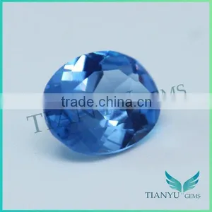 Aaa Quality 107# Oval Shape Dark Sapphire Blue Lab Creat Spinel thumbnail-3