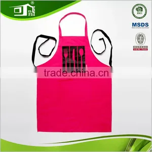2016 Best Quality Promotional Cheap Custom Printed Pink Kitchen Apron thumbnail-1