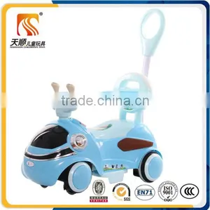 Pretty Pink Blue Color Kids Eletric Mini Car Toys With Two Silicon Swing Wheels thumbnail-2