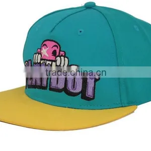 Wholesale Snapback Cap With Woven Label Patch Custom Plain Flat Bill Snapback Caps thumbnail-3