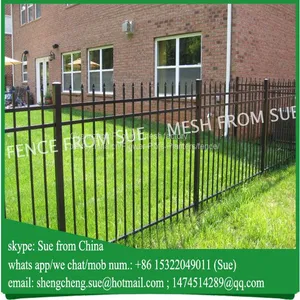 Steel Wall Picket Fence Design From China Fence Factory thumbnail-2