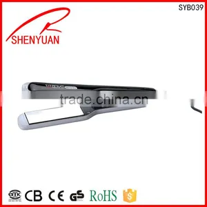 Salon Solid Ceramic Plate Hair Straightener Hot Selling Ionic Titanium Plate USA KOREA Good Quality High Pwoer Straighten thumbnail-1