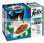 Felix Cat Pouches Meat-Gravy 12pk 100f thumbnail-1