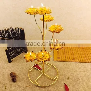 Original and Traditional Lotus Candle Holder With Handle for Buddhist at Reasonable Prices , OEM Available,Buddhism Lot thumbnail-1