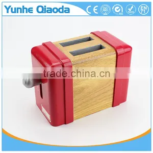 Early Education Toy for Kids Red Pop Up Toaster Wooden Play Kitchen Set thumbnail-1