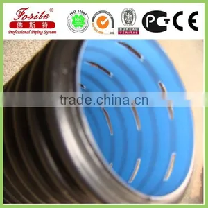 200mm to 800mm Grand Diameter Plastic HDPE Double Wall Corrugated Sewer Drain Pipe thumbnail-2