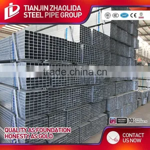 Zinc Coated 200 g - 500 g bs 1387 Galvanized Square Pipes for Construction Use thumbnail-1