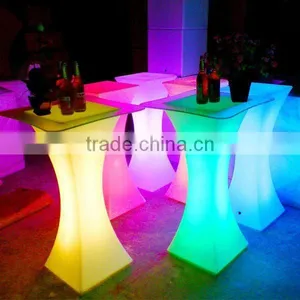 Novelty Color Changing LED Bar High Table and Chair thumbnail-1