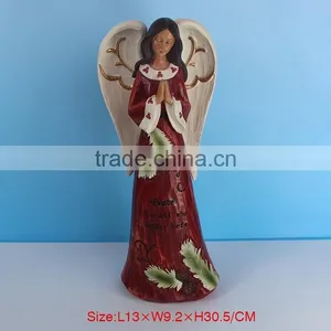 Resin Winged Guardian Angel Statue thumbnail-4