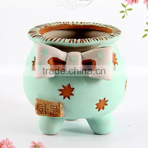 Korean Style Hand Painting Ceramic Small Decorative Flower Pots thumbnail-3
