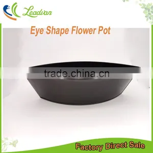 Cheap Bulk Handmade Black Eye Boat Shaped Flower Pots Planter for Garden and Home thumbnail-1