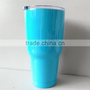 Light Blue 304# Stainless Steel Tumbler ,30oz Vechicle Cup thumbnail-2