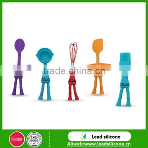 Eco-friendly 5 Piece Kitchen Utensils Practical Silicone Baking Tools thumbnail-1