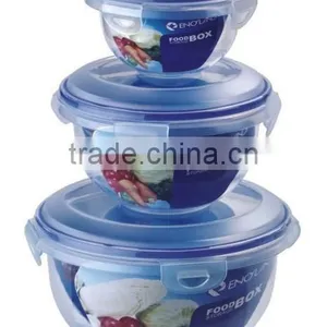 Plastic Fresh Keeping Box 3pcs Set/plastic Box/plastic Container/plastic Canister thumbnail-1