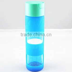 Hot Sale Eco-friendly Food Grade Embossed LOGO Molding Sports Silicone Sleeves for Glass Bottles thumbnail-1