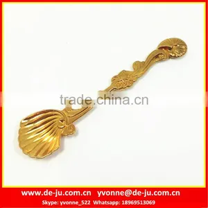Stainless Steel Mini Golden Conch Coffee Spoon thumbnail-1