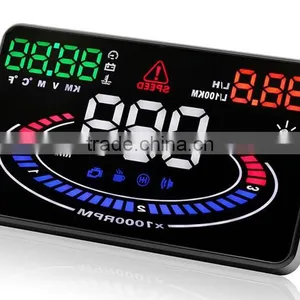 New Wholesale OBD HD Colorful Big Screen Display Universal Head Up Display For Car Cheap Price thumbnail-5