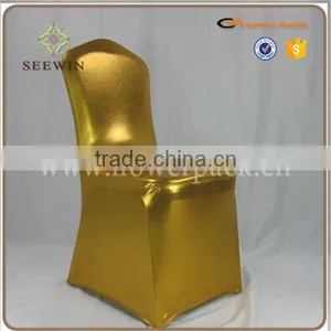 Wholesale Spandex Banquet Metallic Chair Cover Wedding thumbnail-1