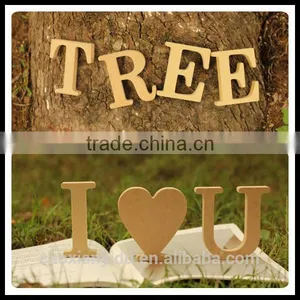Free Shipping Modern Home Decor Wooden Letter Furnishing Articles Big Size Letter Indoor Home Decoration 10 *10*1.5cm thumbnail-1