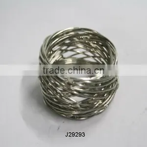 Over Lapping Ring Napkin Ring in Glass Beads Can be in Any Colour thumbnail-1