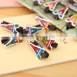 Wooden Eiffel Tower Photo Clip Holder,memo Clip thumbnail-5