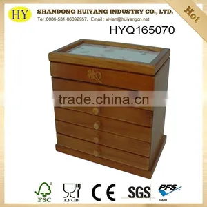 FSC Custom Wood Jewelry Box Wholesale thumbnail-2