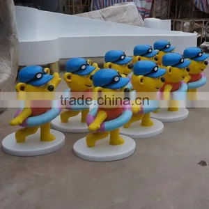 Fiberglass Cartoon Bear Statue thumbnail-6