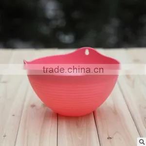Home Garden Plastic Flower Pot Hanging Planter With Iron Chain thumbnail-4