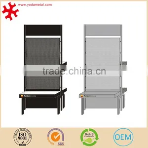 Stainless Steel Retail Shop Fitting Pegboard Display Shelf for Hooks thumbnail-1