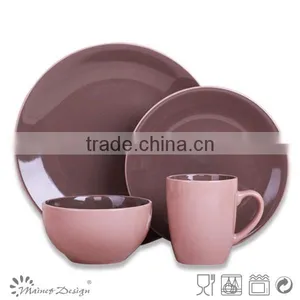 Food Safe Round Orange Tableware Set Ceramic thumbnail-2