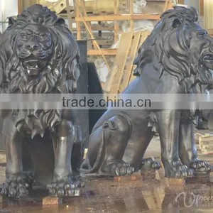 Garden Decoration Bronze Foundry Metal Craft Bronze Indoor Lion Sculptures thumbnail-1