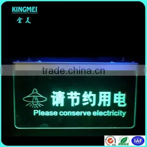 KM-FP27 Wall Hang Acrylic Sign Plate,Perspex Led Sign,Lucite Banner Stand thumbnail-1