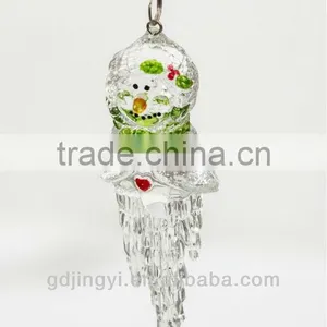 Acrylic Snowman Head Icicle Xmas Hanging Decorations thumbnail-3