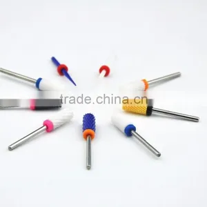 2MM Small Flame Shape Black Ceramic Nail Drill Bit thumbnail-1