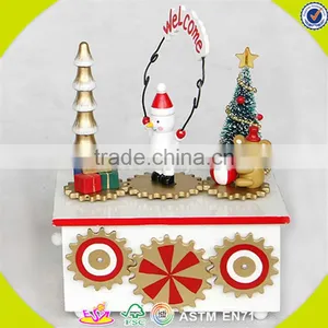Wholesale Baby Wooden Musical Box Christmas Kids Wooden Musical Box Fashioned Wooden Musical Box W07B017A thumbnail-5
