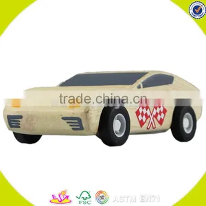 Wholesale Newest Wooden Sports Car Toy Hot Sale Kids Wooden Mini Sports Car Toy Creative Wooden Sports Car Toy W04A030 thumbnail-1