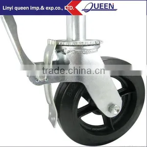 Rubber Pressed Cast Iron Scaffolding Caster Wheel thumbnail-1