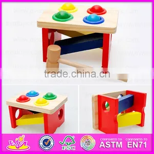 2016 Hot Sale Baby Wooden Toy Hammer W11G023 thumbnail-4