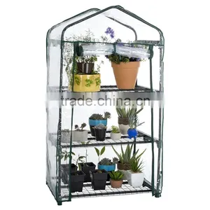 Pure Garden 3 Tier Mini Greenhouse With Cover thumbnail-3