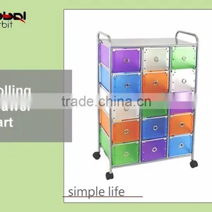 High Quality Furniture Drawer Rack With Wheels Rolling Trolley Storage Drawer Carts thumbnail-1