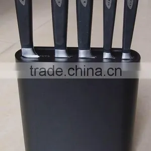 5-Pieces Deluxe Knife Set: 5 Knives + Wooden Knife Block. Hot Sales thumbnail-1