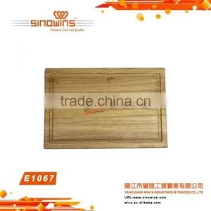 E1071 High Quality Natural Rubber Wood Cutting Board thumbnail-4