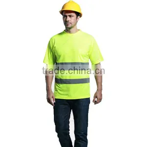 Polyester Mesh Fabric Reflective T Shirt Wholesale thumbnail-6