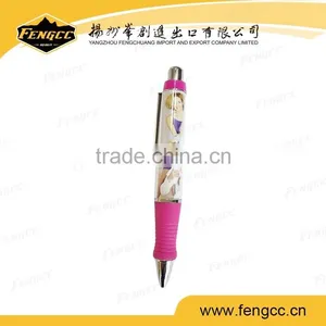 Promotional Cute Penholder Plastic Click Ball Pen thumbnail-1