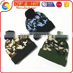 Pom Pom Camouflage Custom CC Beanies thumbnail-1