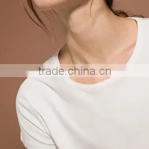 2016 New Fashion Summer Cotton Women Blank O-neck Short Sleeve T Shirts thumbnail-4