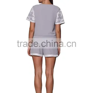 2015 New Design Crop Top, Ladies Beaded and Sequin Top thumbnail-3