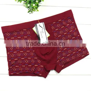 Hot Sale Wholesale Printing Bamboo Fiber Sexy Boxer Men Briefs Underwear thumbnail-5