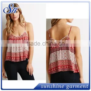 Chiffon Print Pattern Radiator Top Tank thumbnail-1